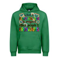 Emerald what a beautiful day to respect other people's pro Urban Hoodie - Zillion Design Studio