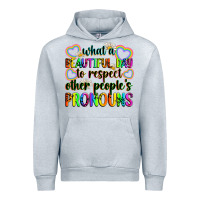 Heather Grey what a beautiful day to respect other people's pro Urban Hoodie - Zillion Design Studio