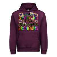 Mauve Wine what a beautiful day to respect other people's pro Urban Hoodie - Zillion Design Studio