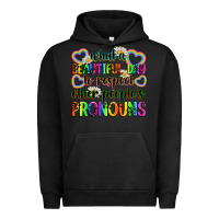 Pigment Black what a beautiful day to respect other people's pro Urban Hoodie - Zillion Design Studio