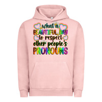 Pigment Salmon what a beautiful day to respect other people's pro Urban Hoodie - Zillion Design Studio