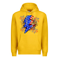 Lemon American lightning bolt Premium Hoodie - Zillion Design Studio