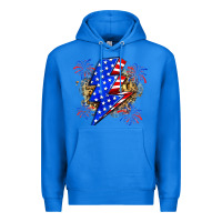 True Royal American lightning bolt Premium Hoodie - Zillion Design Studio