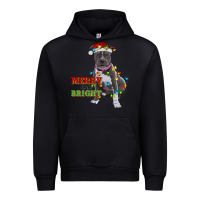 Black merry and bright pitbull Urban Hoodie - RanaPortraitStore