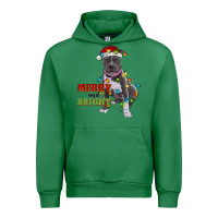 Emerald merry and bright pitbull Urban Hoodie - RanaPortraitStore