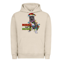 Pigment French Oak merry and bright pitbull Urban Hoodie - RanaPortraitStore