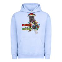 Pigment Grape Ice merry and bright pitbull Urban Hoodie - RanaPortraitStore