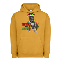 Pigment Peanut Butter merry and bright pitbull Urban Hoodie - RanaPortraitStore