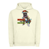 Pigment Pistachio merry and bright pitbull Urban Hoodie - RanaPortraitStore