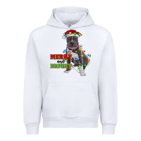 White merry and bright pitbull Urban Hoodie - RanaPortraitStore