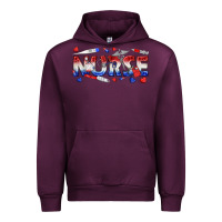 Mauve Wine american nurse Urban Hoodie - texasbilliewilder