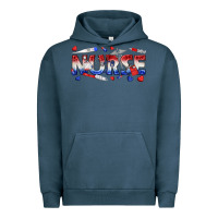 Pigment Midnight Navy american nurse Urban Hoodie - texasbilliewilder