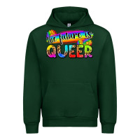 Forest Green the future is queer Urban Hoodie - Zillion Design Studio