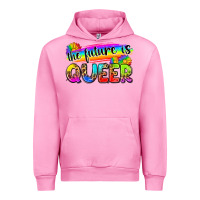 Fuchsia Pink the future is queer Urban Hoodie - Zillion Design Studio
