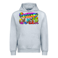 Heather Grey the future is queer Urban Hoodie - Zillion Design Studio