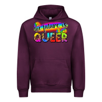 Mauve Wine the future is queer Urban Hoodie - Zillion Design Studio