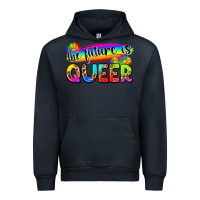 Navy the future is queer Urban Hoodie - Zillion Design Studio