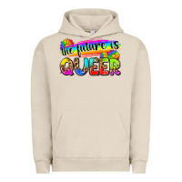 Pigment French Oak the future is queer Urban Hoodie - Zillion Design Studio
