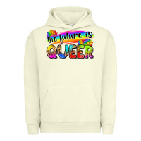Pigment Pistachio the future is queer Urban Hoodie - Zillion Design Studio