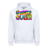 White the future is queer Urban Hoodie - Zillion Design Studio