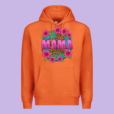 Mama Leopard Background Premium Hoodie Designed By Texasbilliewilder