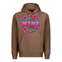Chestnut mama leopard background Premium Hoodie - texasbilliewilder