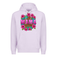 Lilac mama leopard background Premium Hoodie - texasbilliewilder