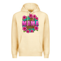 Pina Colada mama leopard background Premium Hoodie - texasbilliewilder