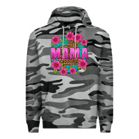Slate Camo mama leopard background Premium Hoodie - texasbilliewilder