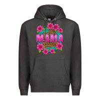 Smoke mama leopard background Premium Hoodie - texasbilliewilder