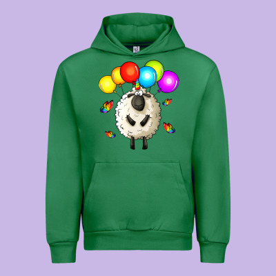 Rainbow Sheep Urban Hoodie Designed By Zillion Design Studio
