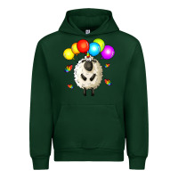 Forest Green rainbow sheep Urban Hoodie - Zillion Design Studio