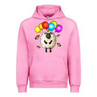 Fuchsia Pink rainbow sheep Urban Hoodie - Zillion Design Studio
