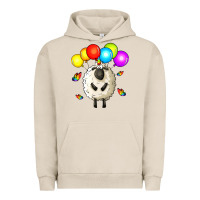 Pigment French Oak rainbow sheep Urban Hoodie - Zillion Design Studio