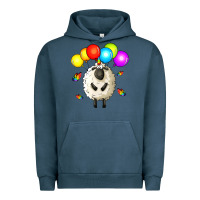 Pigment Midnight Navy rainbow sheep Urban Hoodie - Zillion Design Studio