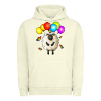 Pigment Pistachio rainbow sheep Urban Hoodie - Zillion Design Studio