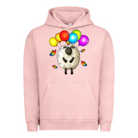 Pigment Salmon rainbow sheep Urban Hoodie - Zillion Design Studio