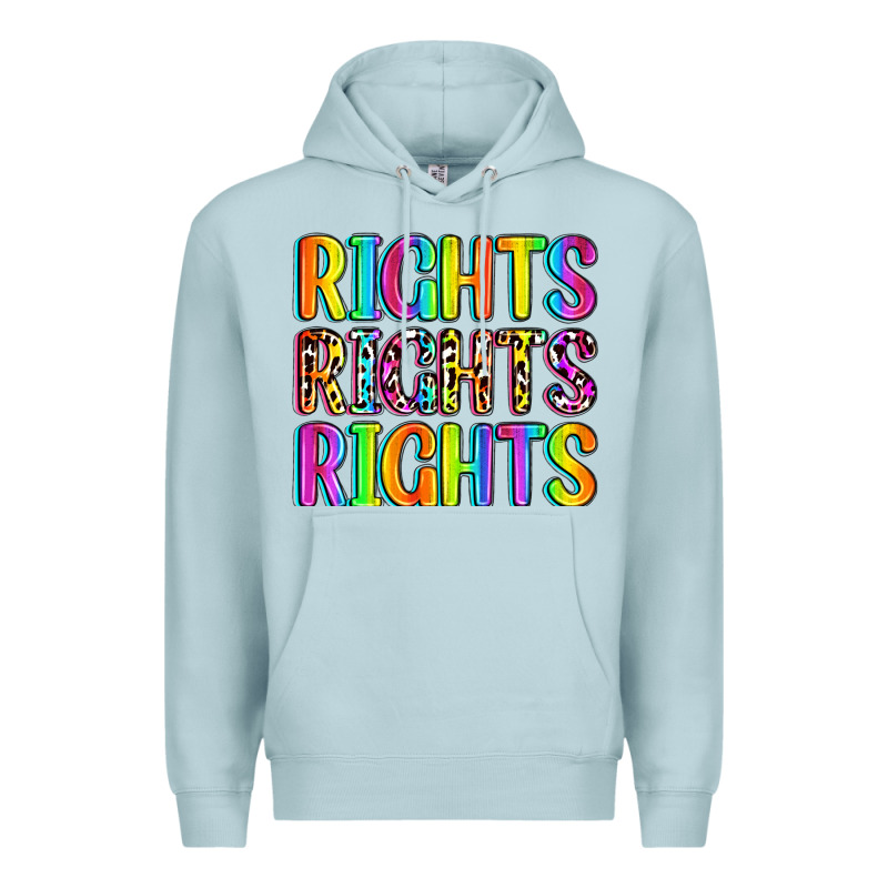 Rights Rights Rights (pride) Premium Hoodie by Zillion Design Studio | Teevron