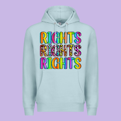 Rights Rights Rights (pride) Premium Hoodie Designed By Zillion Design Studio