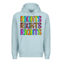 Blue Mist rights rights rights (pride) Premium Hoodie - Zillion Design Studio