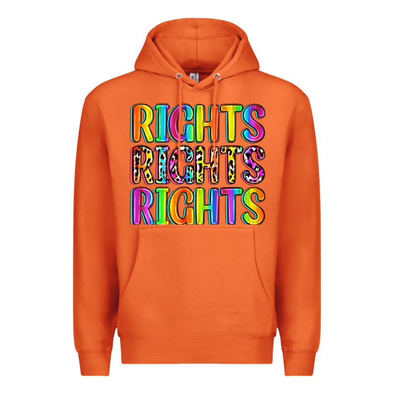 Rights Rights Rights (pride) Premium Hoodie by Zillion Design Studio | Teevron