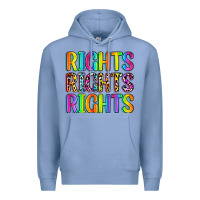 Colony Blue rights rights rights (pride) Premium Hoodie - Zillion Design Studio