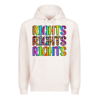 Pale Pink rights rights rights (pride) Premium Hoodie - Zillion Design Studio
