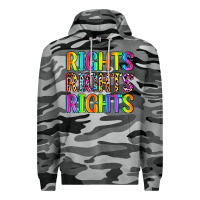 Slate Camo rights rights rights (pride) Premium Hoodie - Zillion Design Studio