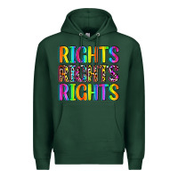 Sports Green rights rights rights (pride) Premium Hoodie - Zillion Design Studio