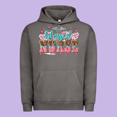 Blessed Nurse Urban Hoodie Designed By Texasbilliewilder