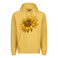 Antique Gold sunflower Premium Hoodie - RanaPortraitStore