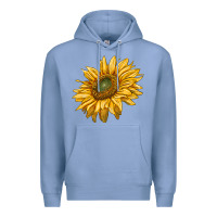 Colony Blue sunflower Premium Hoodie - RanaPortraitStore
