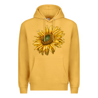 Mustard sunflower Premium Hoodie - RanaPortraitStore