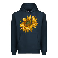 Navy sunflower Premium Hoodie - RanaPortraitStore